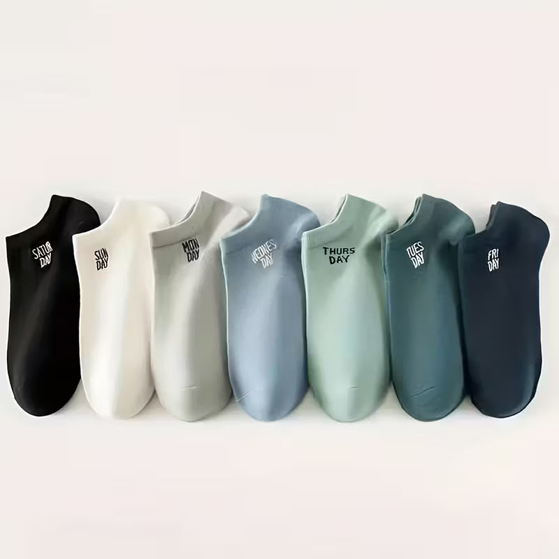7-Day Ankle Sock Set – Stylish Comfort for Every Day