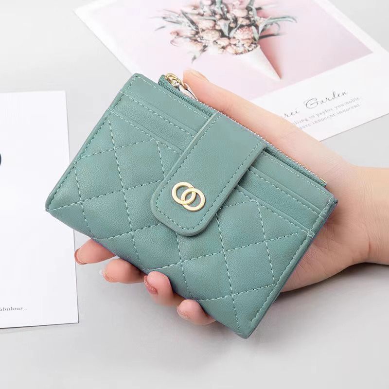 Women's Compact Wallet - Leather Short Purse with Card Holder & Coin Pocket | Stylish Multi-Color Ladies Bifold