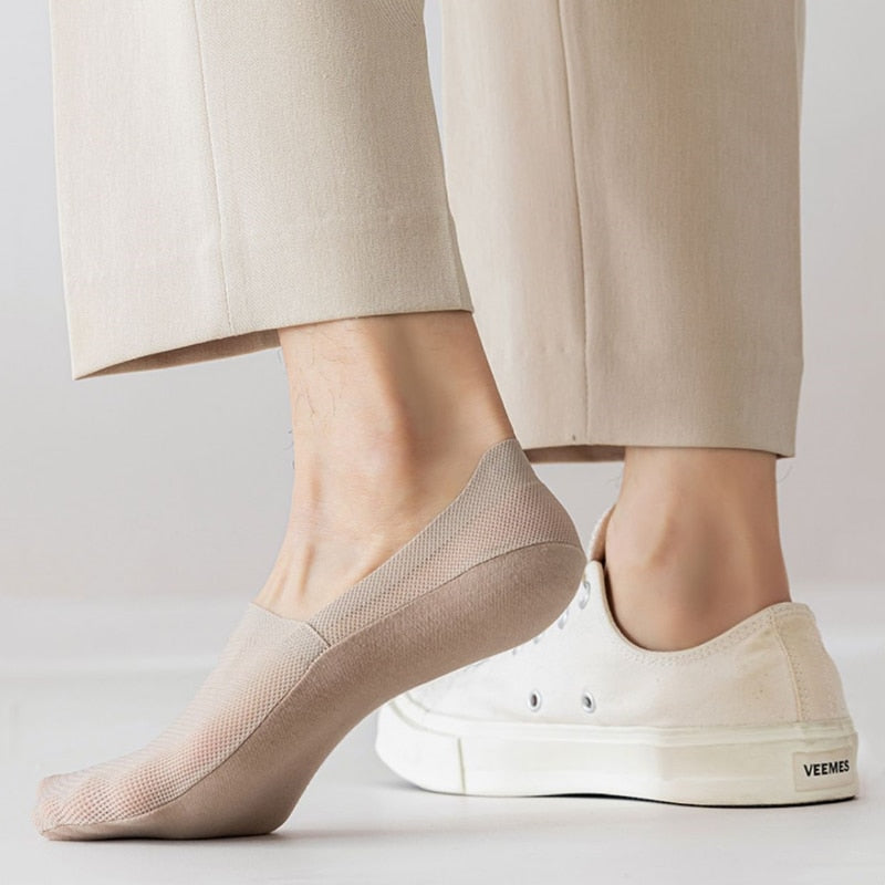 Economical Pack of 7 Pairs of Breathable Invisible Non-Slip Unisex Socks