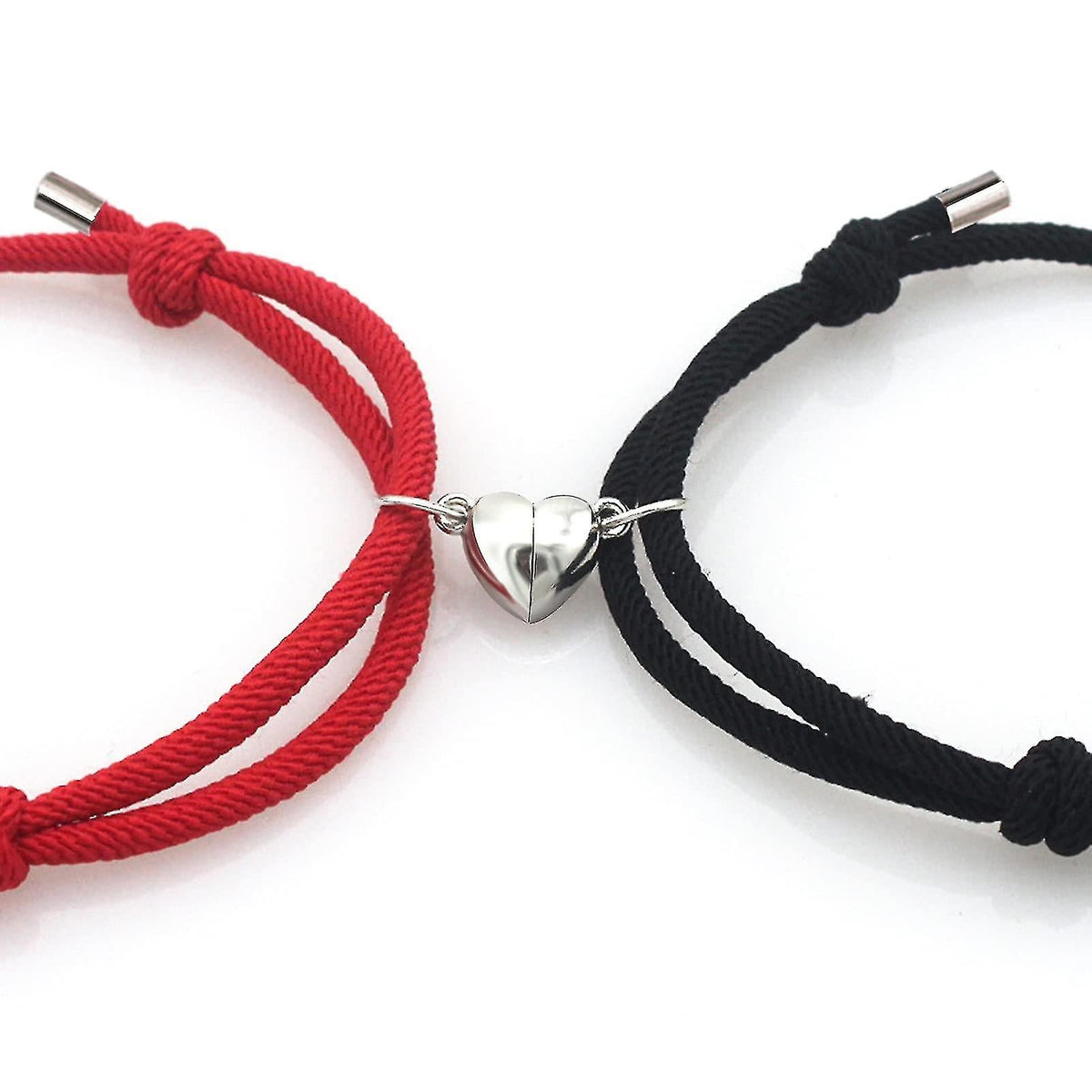 Couple’s Rope Bracelets with Heart Connector & Gift Card