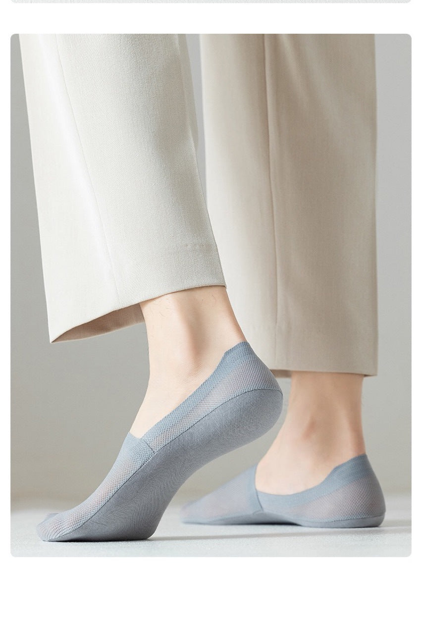 Economical Pack of 7 Pairs of Breathable Invisible Non-Slip Unisex Socks